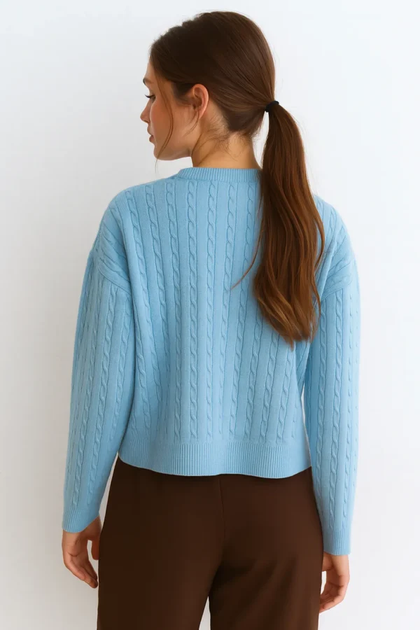 alba-isa-espalda Sweater Alba Trenzado