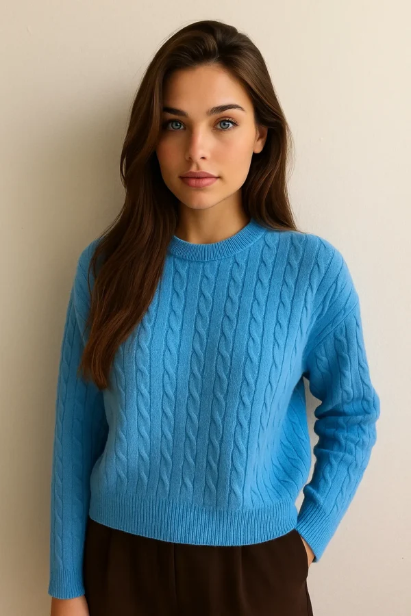 alba-isa-frente Sweater Alba Trenzado